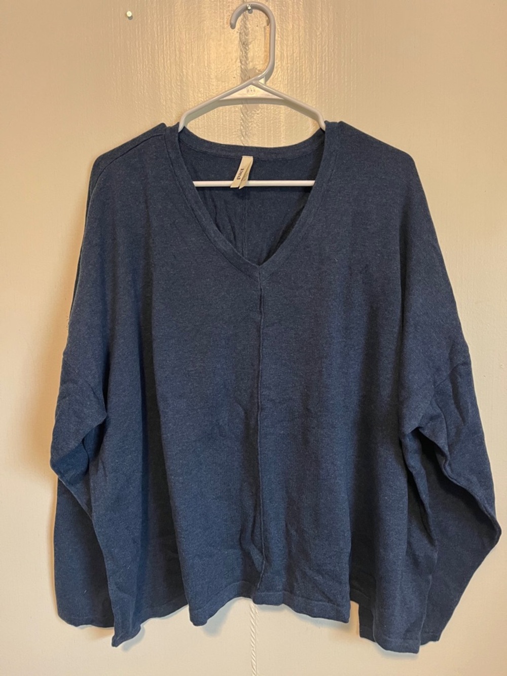 Pact V-Neck Sweater in Navy